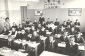 7 класс В 157-й школы. 1971 г. Соколов Н.Н. крайний справа