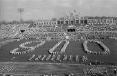 Празднование 800-летия Москвы на стадионе Динамо. Сентябрь 1947 г.