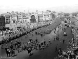 Пленные немцы у Белорусского вокзала. Июль 1944 г.