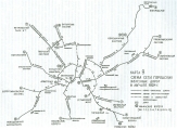 Схема трамваев Москвы 1904 г.